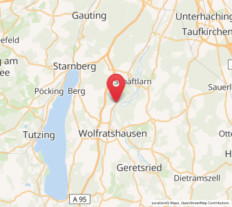 Map of Icking, Bavaria