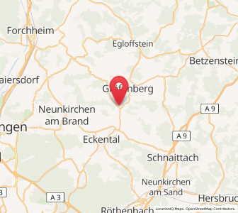 Map of Igensdorf, Bavaria