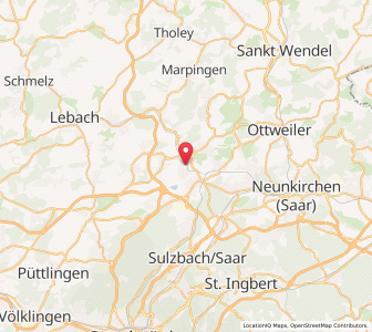 Map of Illingen, Saarland