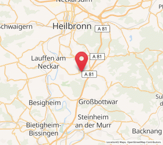 Map of Ilsfeld, Baden-Wurttemberg