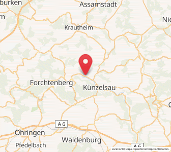 Map of Ingelfingen, Baden-Wurttemberg