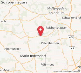 Map of Jetzendorf, Bavaria