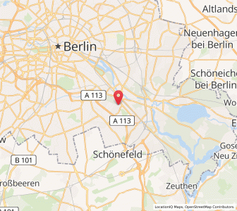 Map of Johannisthal, Berlin