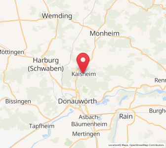 Map of Kaisheim, Bavaria