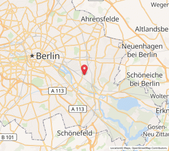 Map of Karlshorst, Berlin