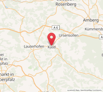Map of Kastl, Bavaria