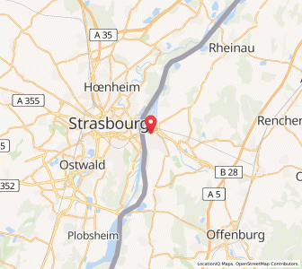 Map of Kehl, Baden-Wurttemberg