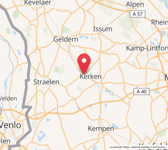 Map of Kerken, North Rhine-Westphalia