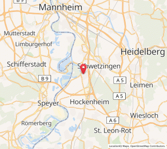 Map of Ketsch, Baden-Wurttemberg