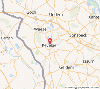 Map of Kevelaer, North Rhine-Westphalia
