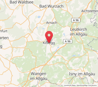 Map of Kißlegg, Baden-Wurttemberg