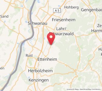 Map of Kippenheim, Baden-Wurttemberg