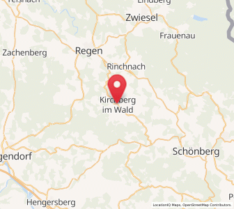 Map of Kirchberg, Bavaria