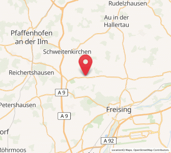 Map of Kirchdorf an der Amper, Bavaria