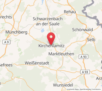 Map of Kirchenlamitz, Bavaria