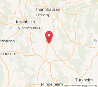 Map of Kirchheim, Bavaria