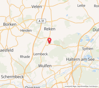 Map of Klein Reken, North Rhine-Westphalia