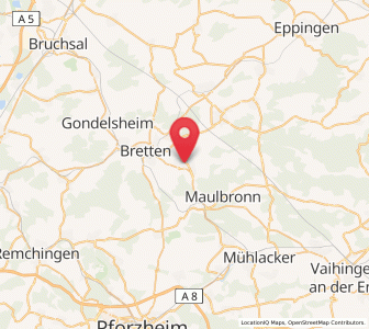 Map of Knittlingen, Baden-Wurttemberg