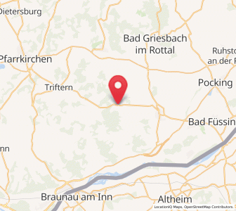 Map of Kößlarn, Bavaria