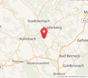 Map of Ködnitz, Bavaria
