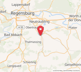 Map of Köfering, Bavaria