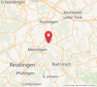 Map of Kohlberg, Baden-Wurttemberg