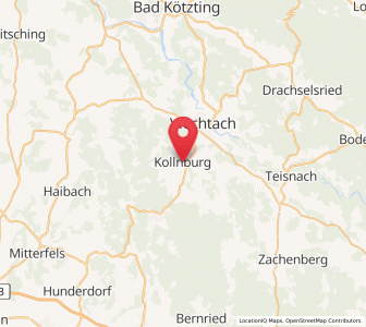 Map of Kollnburg, Bavaria