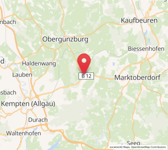 Map of Kraftisried, Bavaria