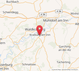 Map of Kraiburg am Inn, Bavaria