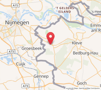 Map of Kranenburg, North Rhine-Westphalia