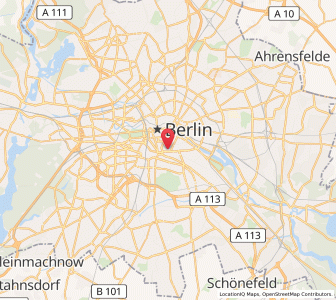 Map of Berlin-Kreuzberg, Berlin