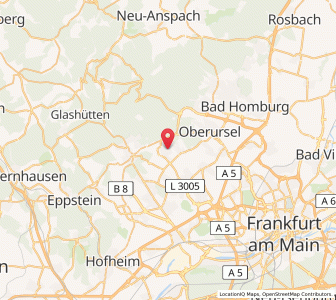 Map of Kronberg im Taunus, Hesse