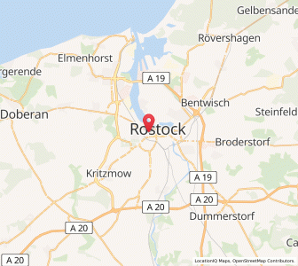 Map of Kröpeliner-Tor-Vorstadt, Mecklenburg-Vorpommern