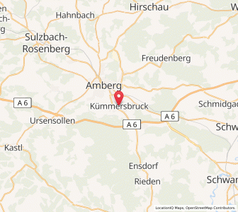 Map of Kümmersbruck, Bavaria