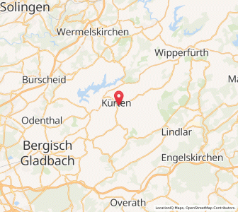 Map of Kürten, North Rhine-Westphalia