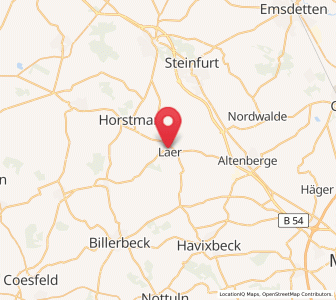 Map of Laer, North Rhine-Westphalia