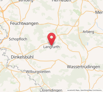 Map of Langfurth, Bavaria