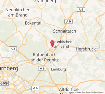 Map of Lauf an der Pegnitz, Bavaria