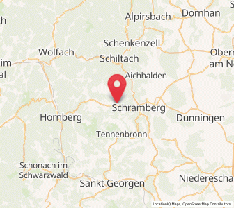 Map of Lauterbach/Schwarzwald, Baden-Wurttemberg