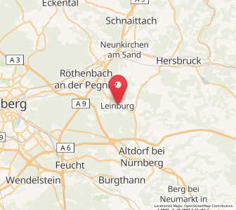 Map of Leinburg, Bavaria