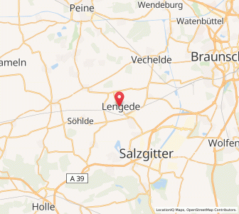 Map of Lengede, Lower Saxony