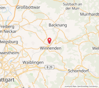 Map of Leutenbach, Baden-Wurttemberg