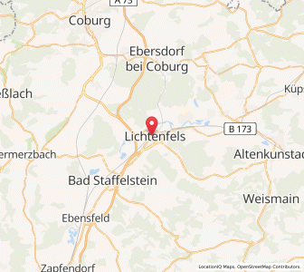 Map of Lichtenfels / Bayern, Bavaria