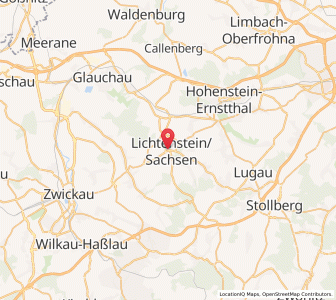 Map of Lichtenstein-Callnberg, Saxony