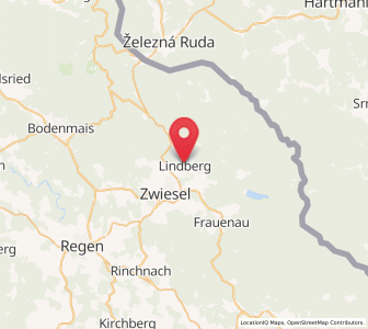 Map of Lindberg, Bavaria