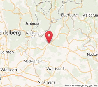 Map of Lobbach, Baden-Wurttemberg