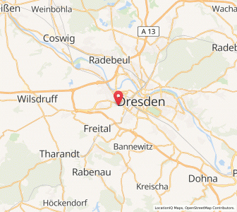 Map of Löbtau, Saxony