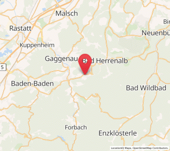 Map of Loffenau, Baden-Wurttemberg