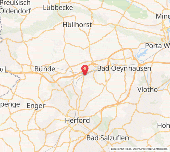 Map of Löhne, North Rhine-Westphalia