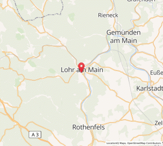 Map of Lohr am Main, Bavaria